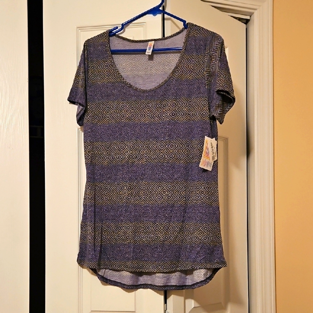 Women's Purple Patterned Top